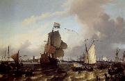 Rembrandt, The Man-of-War Brielle on the Maas near Rotterdam